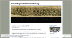 Desktop Screenshot of durhamregionarchivesgroup.com