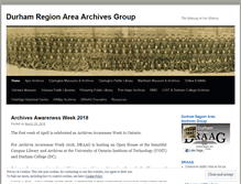 Tablet Screenshot of durhamregionarchivesgroup.com